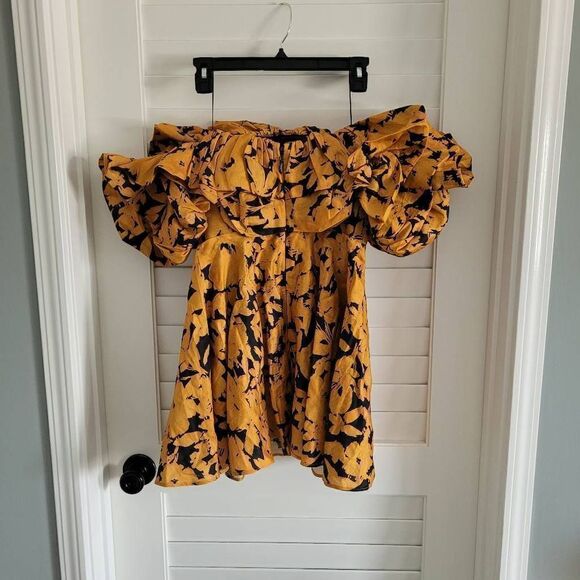 Acler York Dress in Night Garden Print US 2 - Picture 7 of 15